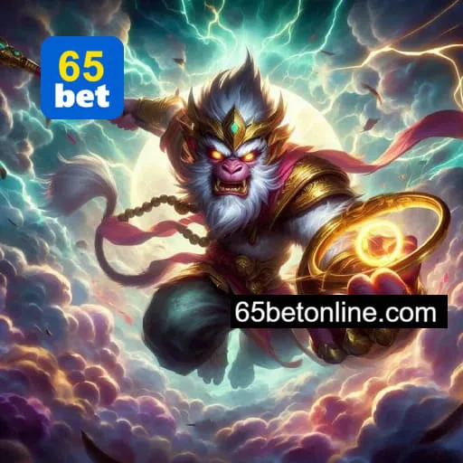 Imagem promovendo o app oficial da 65BET para mobile