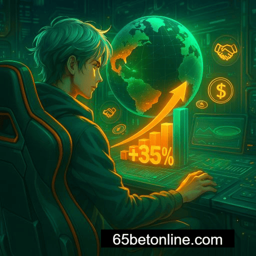 65BET com 50+ mesas de cassino ao vivo em HD 4K.