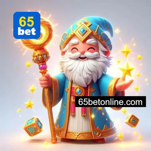 Imagem promovendo a página oficial da 65BET no Facebook